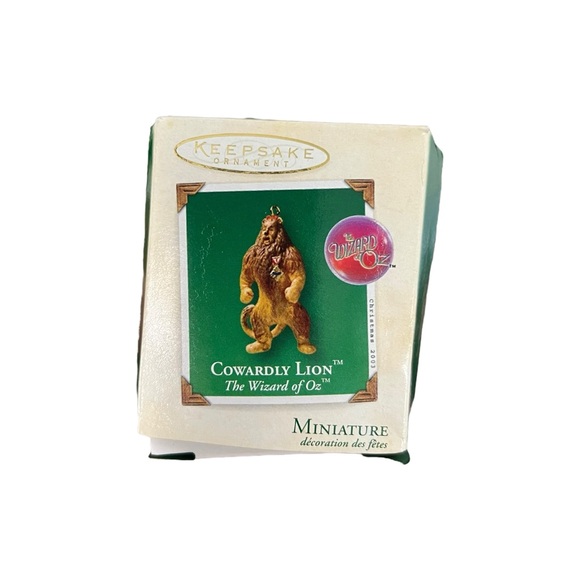Hallmark Keepsake Ornament 2003 MINIATURE Cowardly Lion Wizard Of Oz - Picture 7 of 12